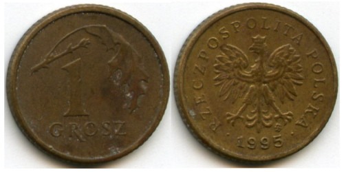 1 грош 1995 Польша