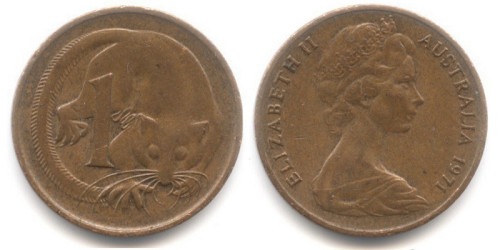 1 цент 1971 Австралия