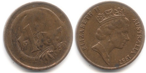 1 цент 1987 Австралия