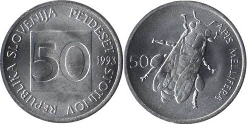 50 стотинов 1993 Словения