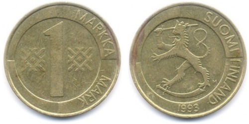 1 марка 1993 Финляндия