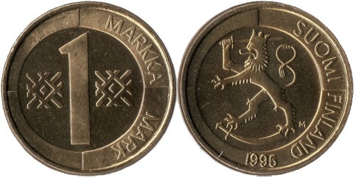 1 марка 1995 Финляндия