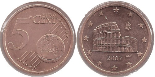 5 евроцентов 2007 Италия