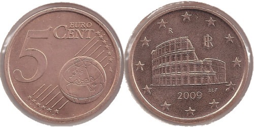 5 евроцентов 2009 Италия