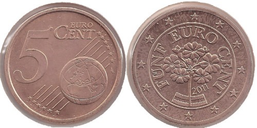 5 евроцентов 2011 Австрия