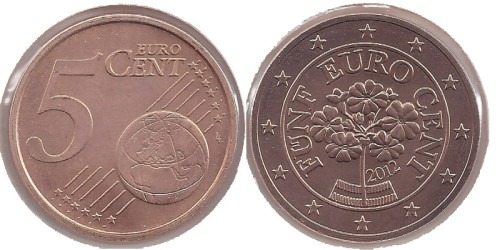 5 евроцентов 2012 Австрия