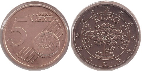 5 евроцентов 2013 Австрия