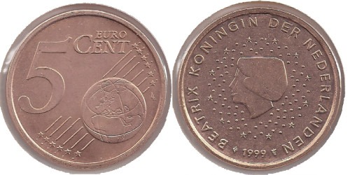 5 евроцентов 1999 Нидерланды