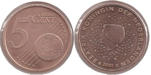 5 евроцентов 2007 Нидерланды