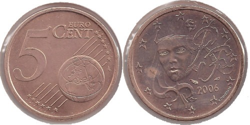 5 евроцентов 2006 Франция