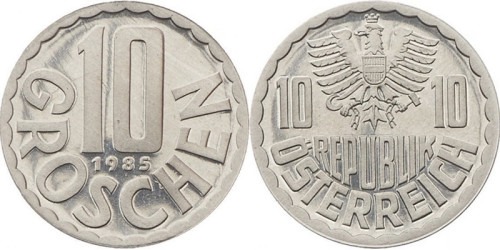 10 грошей 1985 Австрия