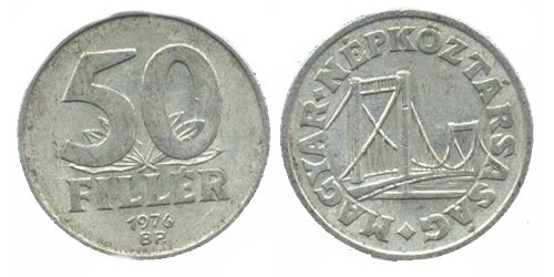 50 филлеров 1976 Венгрия