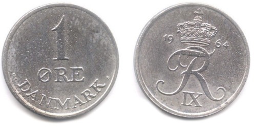 1 эре 1964 Дания