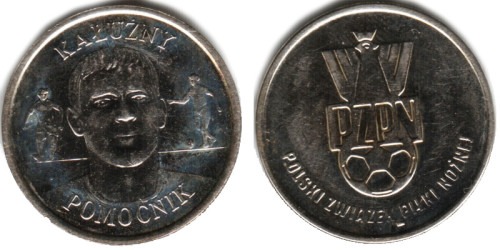 Монетовидный жетон — польский футбольный союз — Радослав Калужный, полузащитник