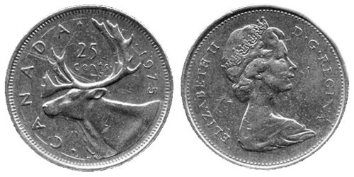 25 центов 1975 Канада