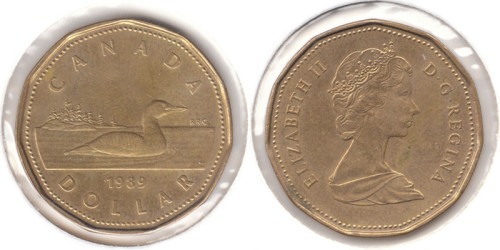 1 доллар 1989 Канада