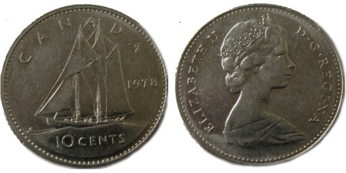 10 центов 1978 Канада