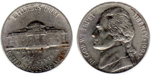 5 центов 1994 P США