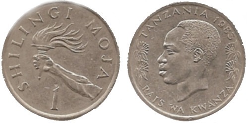 1 шиллинг 1983 Танзания