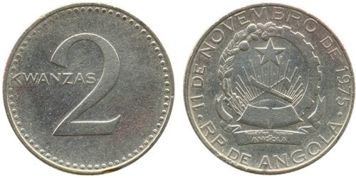2 кванза 1975 Ангола