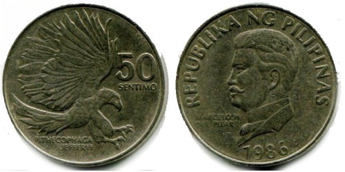 50 сантимов 1986 Филиппины