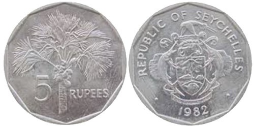 5 рупий 1982 Сейшельские острова