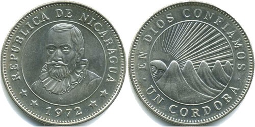 1 кордоба 1972 Никарагуа