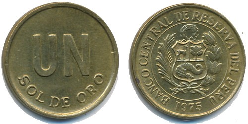1 соль 1975 Перу