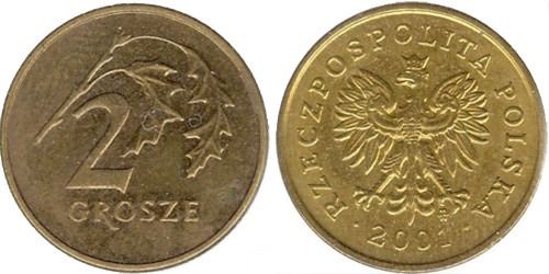 2 гроша 2001 Польша