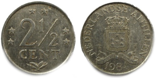 2.5 центов 1984 Нидерландские Антильские острова