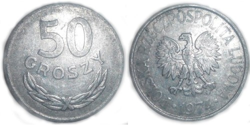 50 грошей 1974 Польша