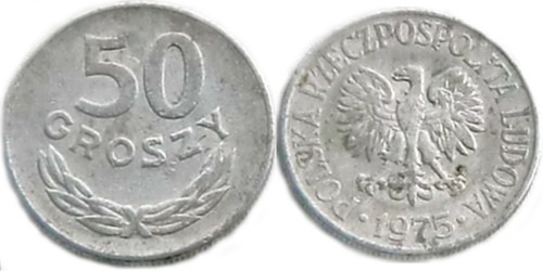 50 грошей 1975 Польша