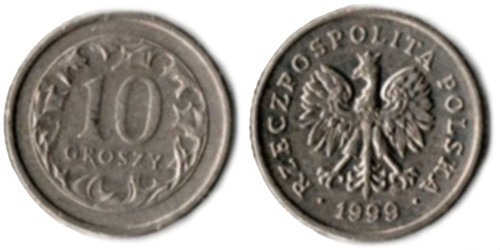 10 грошей 1999 Польша