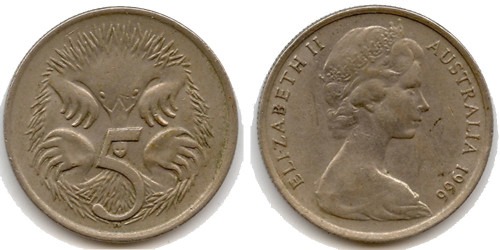 5 центов 1966 Австралия