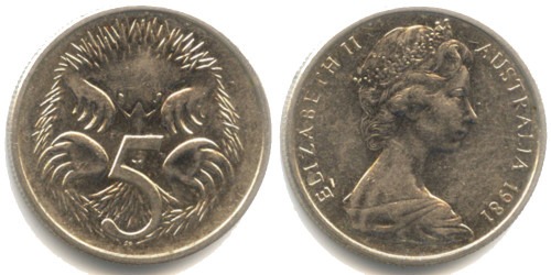 5 центов 1981 Австралия