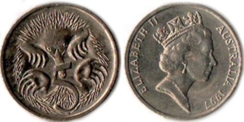 5 центов 1997 Австралия
