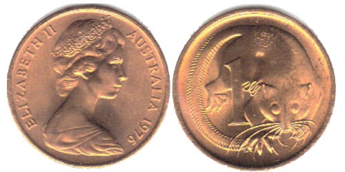 1 цент 1976 Австралия