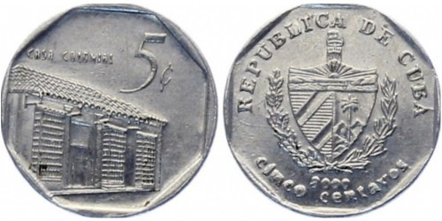 5 сентаво 2000 Куба