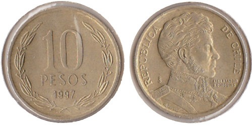 10 песо 1997 Чили