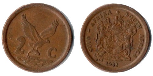 2 цента 1992 ЮАР