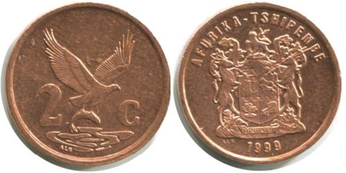 2 цента 1999 ЮАР