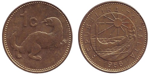 1 цент 1986 Мальта
