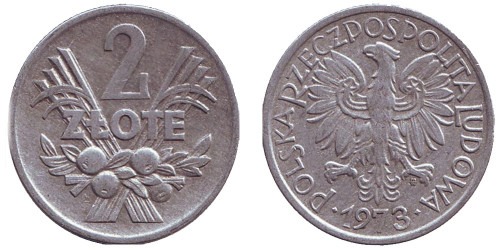 2 гроша 1973 Польша