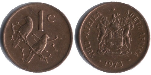 1 цент 1973 ЮАР