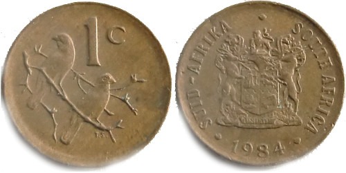 1 цент 1984 ЮАР