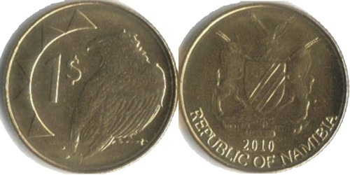 1 доллар 2010 Намибия