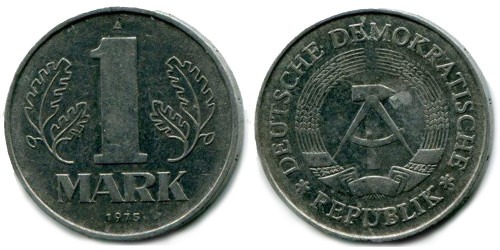 1 марка 1975 «А» ГДР