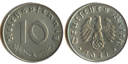 10 рейхспфеннигов 1941 «А» Германия