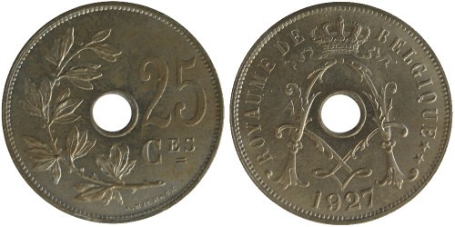 25 сантимов 1927 Бельгия (FR)