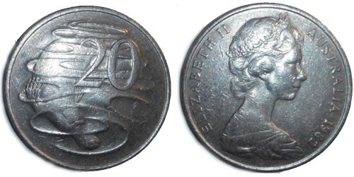 20 центов 1982 Австралия